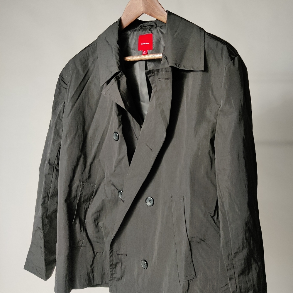 Men's Saks Fifth Ave Red double breasted coat XL